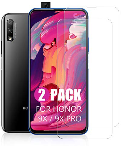 SCL Panzerglas für Huawei P Smart Z Schutzfolie HONOR 9X Gehärtetes Glas DisplaySchutz HONOR 9X Panzerglas [2 Stück], [2,5D Rand Glasfilm, 9H Härte, Blasenfrei, Einfacher Montage]