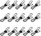 Packung mit 15 Stück Hohle Klammer Schwarz, Mehrzweck Clothesline-Dienstprogramm Clips