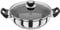 Judge Vista J232A Stainless Steel Non-Stick Large Sauteuse 28cm Frying Pan with Shatterproof Glass Lid, Induction Ready, Oven Safe, 25 Year Guarantee