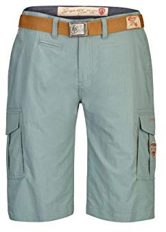 G.I.G.A. DX Herren Bermudas Mendez - Herren Shorts mit seitlichen Taschen - kurze Hose Männer, stahlgrau, 56