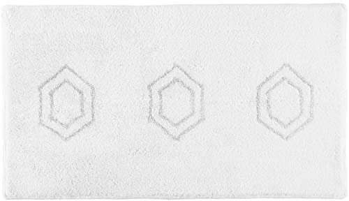 Rhomtuft Badteppiche Elegance weiß-silberlurex - 151 65x115 cm