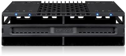 ICY DOCK Tray-Less 4X 2.5 SAS/SATA SSD/HDD Mobile Rack for 5.25 Bay | flexiDOCK MB024SP-B
