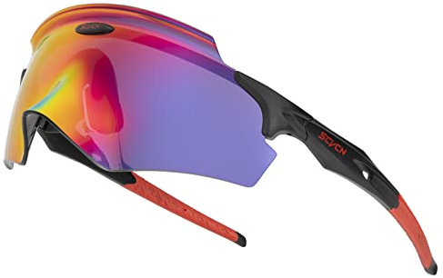 SCVCN Fahrradbrille Sonnenbrille Sportbrille für Männer Frauen Radfahren MTB Radbrille Radfahrerbrille Laufen Volleyball Tennis Autofahren Angeln Softball Bergsteigen Golf Wandern 04