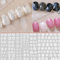 RUNRAYAY 6 Blatt Airbrush-Nagelaufkleber, Nagelschablonen, French Tip, Schmetterlings-Blumen-Nagel-Aufkleber, Druckschablone, DIY für Maniküre-Tipps, Frauen, Mädchen, Nail Art Decor