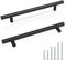Probrico Black Kitchen Cupboard Handles - 160mm Cabinet Handles for Chest of Drawer, 5 Pack