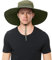 29 IYEBRAO Sonnenhut Herren mit Breiter Krempe UV-Schutz Atmungsaktiv Fischerhut Große Krempe Sommerhut Buschhut Outdoor Wanderhut Anglerhut mit Verstellbarem Kinnriemen (Armeegrün)