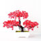 Künstlicher Bonsai-Baum, künstliche Pflanze im Topf, künstliche Bonsai-Pflanze, Heimdekoration für Büro, Hof, Desktop, Pink/Grün/Rot/Orange/Gelb/Violett/Rot