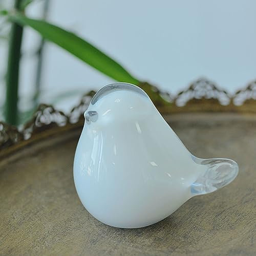 croselyu Décoration d'Halloween en verre soufflé en forme d'oiseau en forme de citrouille pour fête de mariage, maison, bureau, table à manger, refroidisseur de vin, cadeau d'anniversaire, collection