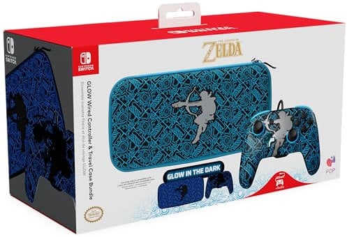 PDP Rematch + Case Bundle GID Sheikah Shoot Nintendo Switch