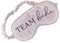 Schlafbrille TEAM BRIDE Schlafmaske Augenmaske aus Satin in rosa Zubehör Accessoires Braut Frauen Freundinnen Trauzeugin JGA Junggesellen-Abschied Junggesellinnenabschied Party Hochzeits-Accessoires