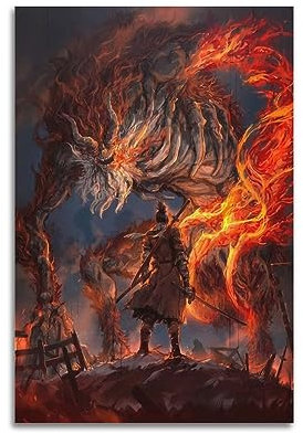VZRSQZK Videospiel Sekiro Shadows Die Twice Poster, dekoratives Gemälde, Leinwand, Wandposter und Kunstdruck, modernes Familienschlafzimmer-Dekor-Poster, 20 x 30 cm