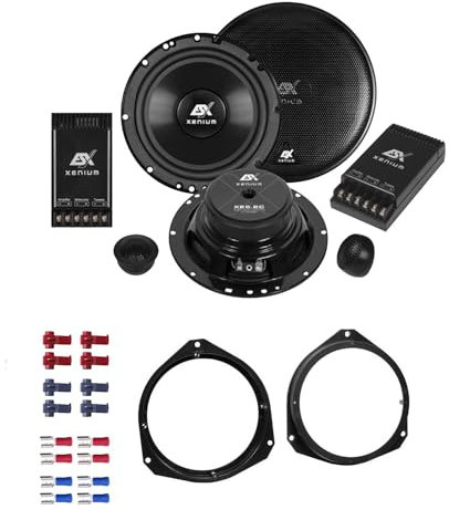ESX XE 6.2C Lautsprecher mit Einbauset passend für FIAT Ducato III (250/251) ab 2006 Türen vorne 400 Watt 165mm 2 Wege Kompo