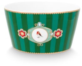 Pip Studio Love Birds Medallion Bowl Stripes grün 15cm