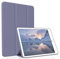 Figair Hülle für iPad Mini 1/2/3, Weicher TPU Rückseite Ultradünn Leicht Smart Schutzhülle, Auto Schlafen/Wecken Hülle für iPad Mini 1./2./3. Generation, Grau Violett