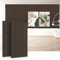 Slat Wood Wall Panels 47.2 x 23.6 Acoustic Wall Panels 2 PCS Wood Panels for Walls Wood Slats Wall Panelling for Living Room (Smoked Oak)