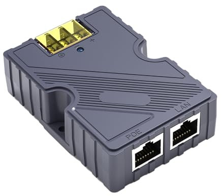 GigE PoE-Injektor 150 W, Geeignet für Satellitenschüssel V2, Gen 3, Gigabit-PoE-Injektor, PoE-Injektor mit Überspannungsschutz und ESD,