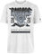 LAS VEGAS RAIDERS New Era Cap NFL Oversized T-Shirt Screent Print Distressed Team Graphic White Unisex