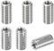 Dulcicasa Lot de 6 douilles d'adaptation et de réduction M12 x 1,75 - Connecteur M8 x 1,25 femelle - Écrou de réparation - Conversion en acier inoxydable - Élément de connexion 24 mm
