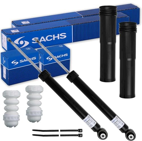 2x SACHS Stoßdämpfer + Protection-Kit hinten für Golf 7 Passat Octavia