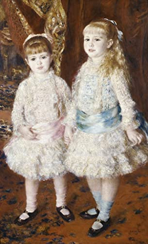 PSVDCTOO Vintage Malerei Poster Leinwand Malerei Pink andor the cahen D'anvers girls von pierre auguste renoir Drucke auf Leinwand für Home Dekoration 60x90cm