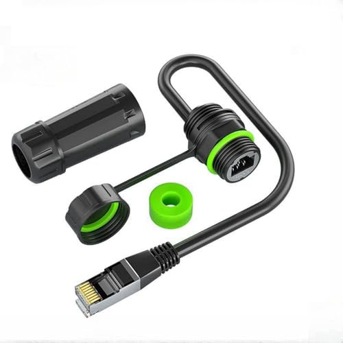 JASHALO Waterproof Ethernet Extension Cable, ETH Adapter for Starlink Gen 3 and Starlink Mini Cat 6 Extender Cable Adapter (1.6 Feet) Support Cat6 / Cat5e / Cat5 Standards