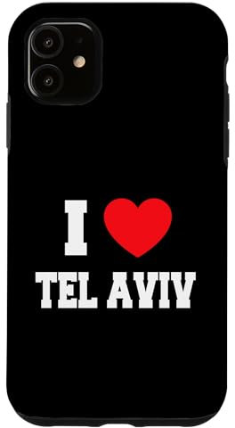 Hülle für iPhone 11 Ich liebe Tel Aviv