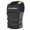 SMTSEC Giubbotto Salvataggio Kayak Neoprene per Adulti, Aiuto al Galleggiamento Gilet da Nuoto Galleggiabilità Giubbotti di Salvataggio per Pesca Nuoto Surf Immersioni Sport Acquatici,Black-XL
