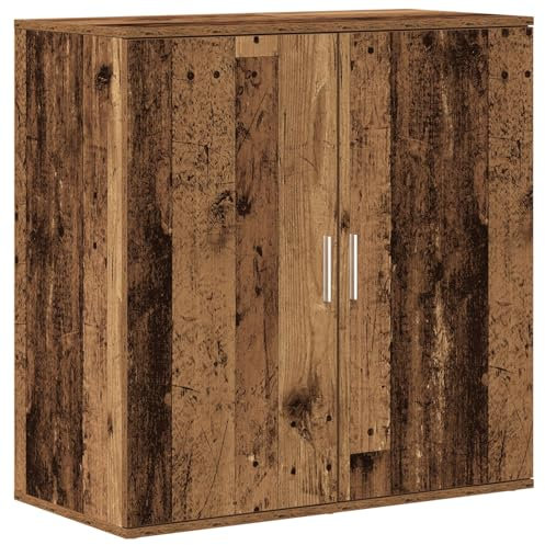 vidaXL Rustikales Altholz Buffet Sideboard | Massiv Recyceltes Stylische Scharniertüren Riesig viel Stauraum Ideal für Esszimmer und Küchenmöbel Tür Hausorganisation Wohn-Dekor