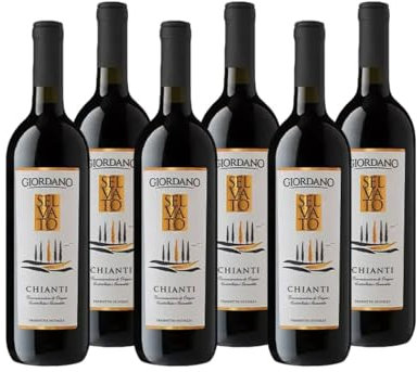 Giordano – Box “Selvato” Chianti DOCG 2023 – Vino Rosso Secco Toscano da Uve Sangiovese e Canaiolo – 6 Bottiglie da 75 cl