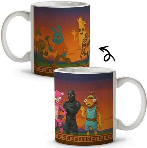 LolaPix Fortnite Gobelet Fortnite Merch avec les garçons. Cadeaux Fortnite pour garçons. Accessoires Fortnite. Article de fan Fortnitr. Tasse gamer. Accessoire de jeu MUG en céramique 330 ml