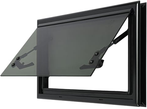 Wohnmobil Fenster, Wohnwagen Fenster RV-Ausstellfenster, RV-Wohnmobilfenster Mit Integriertem Rollo Und Fliegengitter, Camper Fenster FüR Wohnwagen Van Camper (500x300mm)