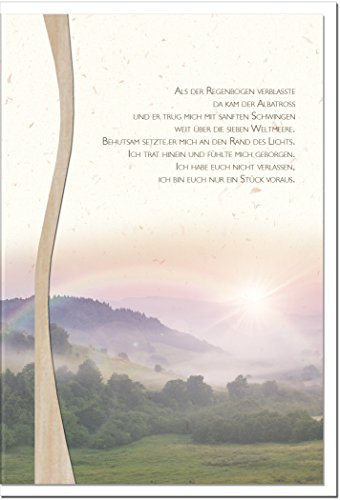 metALUm Trauerkarten XXL/Regenbogen