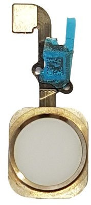 Smartex| Home Button Flexkable kompatibel mit iPhone 6 – Gold Homebutton Schalter Ersatzteil