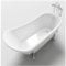 Badewanne 160 x 72 x 75 freistehend Retrò Stil Oval Klassiche mit Füßen