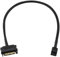 CRJ Electronics 1ft Black Sleeved 6-Pin Slimline SATA Power Adapter Cable for Optical Drives