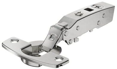 Charnière sensys porte fine 8646i amortie - Fixation : A visser - Décor : Nickelé - Montage : En applique - Version : TH52 - Entraxe : 52 mm - HETTICH