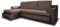 Ecksofa Santi II mit schmutzabweisender Stoff - Couchgarnitur mit Schlaffunktion und Bettkasten, Couch, Polsterecke, Schlafsofa (Braun + Beige (Madryt 128 + Trinity 05), Ecksofa Links)