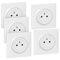 Lot de 5 prises de courant 2P+T Surface complet Dooxie One 16A - Blanc - 300421 - Legrand