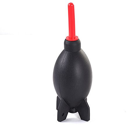 Fotga PRO 6.6 Inch Rubber Rocket Air Blower Duster Cleaning for DSLR Camera CCD Lens Keyboard Dust Cleaner (Red)