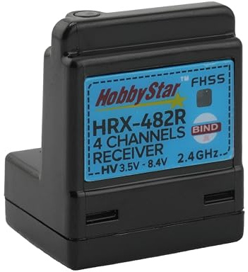 HobbyStar HRX-482R Récepteur Sanwa 2,4 GHz 4 canaux FHSS-4 FHSS-3