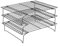 lyrlody Grille de Refroidissement 3 Niveaux pour Biscuits Pâtisseries Plaque de Refroidissement pour Gâteaux 3 Couches Grilles de Refroidissement à Gâteaux en Acier Inoxydable