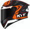 KYT TT Course Overtech Helm (Black/Orange,M)