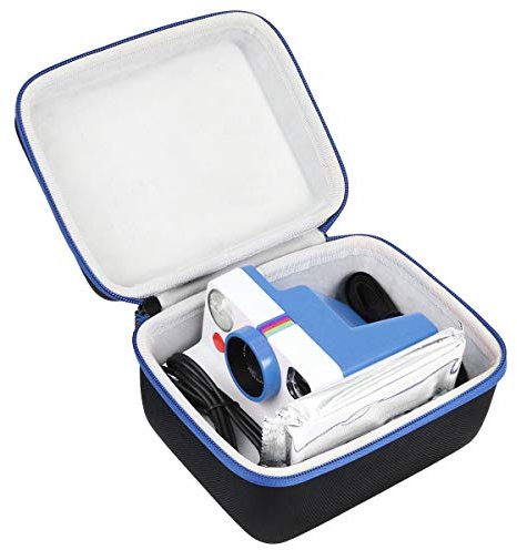 Khanka for Polaroid Now Gen 3, Now+ Gen 3, Now Gen 2, Now+ Gen 2, Now, Now+, I-2, Flip, OneStep+ and OneStep 2 Instant Cameras Hard Case,Protective Travel Carrying Storage Bag,Case Only(Blue Zipper)