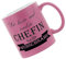 Crealuxe Glitzertasse Pink 'Die beste und coolste Chefin heißt Wunschname' personalisiert, Kaffeetasse, Bürotasse