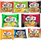 Nissin Demae Instant Noodles Ramen 8 PAQUETES MEZCLADOS - Tonkotsu, pollo, ternera, mariscos, sésamo picante, gambas, salsa de soja, pollo con ajo (100 g)