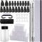 SIQUK Dissolvant d'ongles Outil Ensemble Ongles Outil Dissolvant Set pour L'élimination du Gel UV pour Ongles et Ongles de Pied, Noir