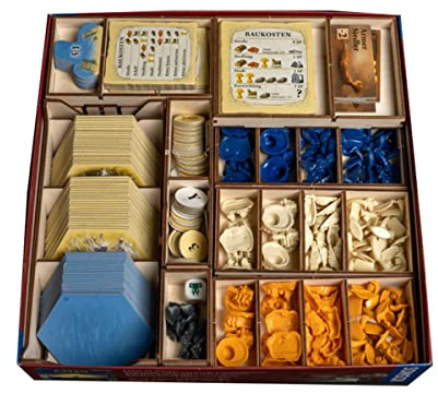 Laserox Sortiereinsatz Catan Organizer/Insert für Catan Spiel Box + Seefahrer