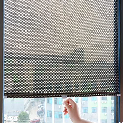 LLXNQ026 Store Enrouleur sans Perçage,Store de Fenêtre à Ventouse,Stores Occultants de Protection Solaire,Rideau Pare-Soleil Rétractable,Store Thermo pour Toit,6 Tailles (68l x 125L cm/26.8x49.2in)