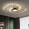 minifair Moderne LED-Deckenleuchte, 42 + 1 Köpfe, halbbündige schwarze Kronleuchter, Deckenbeleuchtung für Schlafzimmer, Wohnzimmer, Küche, Esszimmer, Restaurant