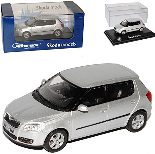 Abrex ?Koda Fabia ii 2 2007 5 TÜrer Silber Silver Diamond 143ab008ab 1/43 Modellauto Modell Auto
